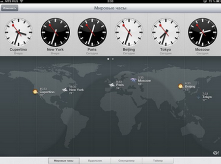 Карта мира в iOS6