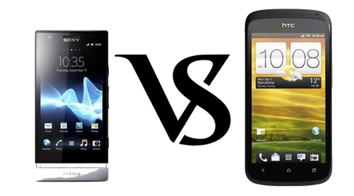 Физические параметры HTC One X и Sony Xperia S