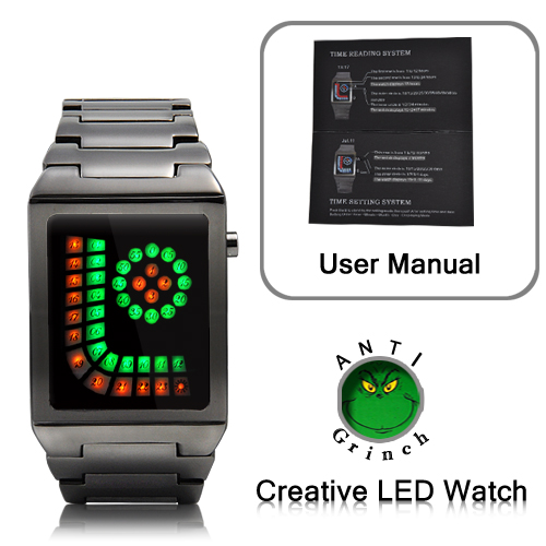 Антивирус Гринч Creative LED часы! 