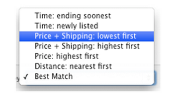 Price+Shipping: lowest first