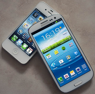 Дисплеи iPhone 5 и Samsung Galaxy s3