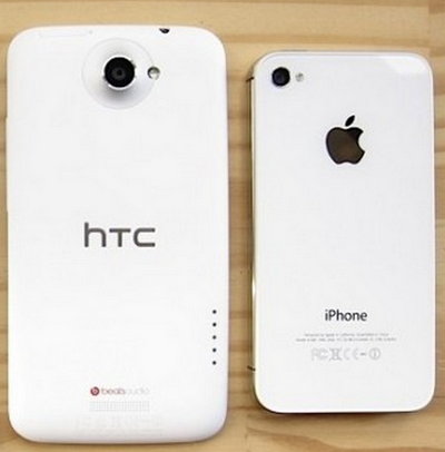 iphone 4s и htc one x сравнение размеров 