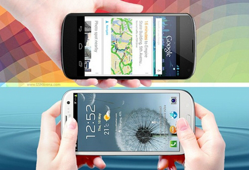 Google Nexus и Galaxy S3 оснащение