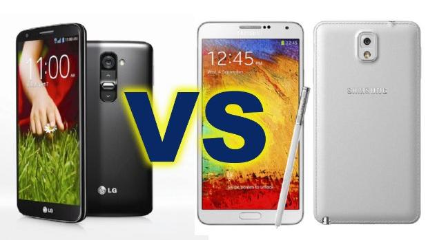 LG G2 против Samsung Galaxy Note 3