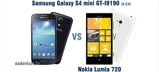 Обзор сравнение Samsung Galaxy S4 mini GT-I9190 или Nokia Lumia 720