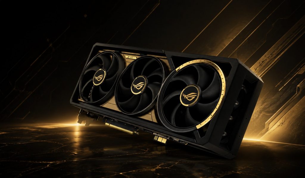 ASUS готовит золотую RTX 5090 к 20-летию ROG