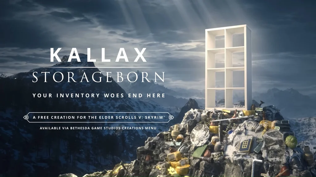 IKEA выпустила бесплатный мод для Skyrim — стеллаж Kallax стал компаньоном для хранения лута